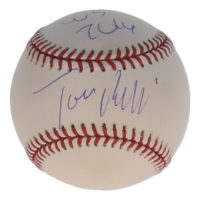 Tom Ricketts Signed OML Baseball Inscribed "WS 2016" (JSA) at PristineAuction.com