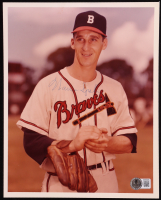 Warren Spahn Signed Braves 8x10 Photo (Beckett) at PristineAuction.com