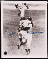 Don Larsen & Yogi Berra Signed Yankees 8x10 Photo (Beckett) at PristineAuction.com