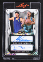 Muggsy Bogues / Gheorghe Muresan 2025 Leaf Metal Dual Autographs Kaleidoscope #DA25 #4/7 at PristineAuction.com
