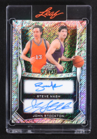 Steve Nash / John Stockton 2025 Leaf Metal Dual Autographs Shimmer #DA23 #3/9 at PristineAuction.com