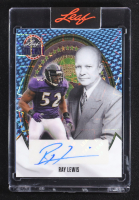 Ray Lewis 2026 Leaf Metal Presidents' Day Autograph Blue Lazer #RL2 #1/1 at PristineAuction.com