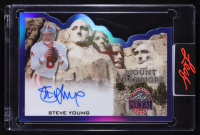 Steve Young 2026 Leaf Metal Presidents' Day Mount Rushmore Blue Autographs #MR-SY1 #1/3 at PristineAuction.com