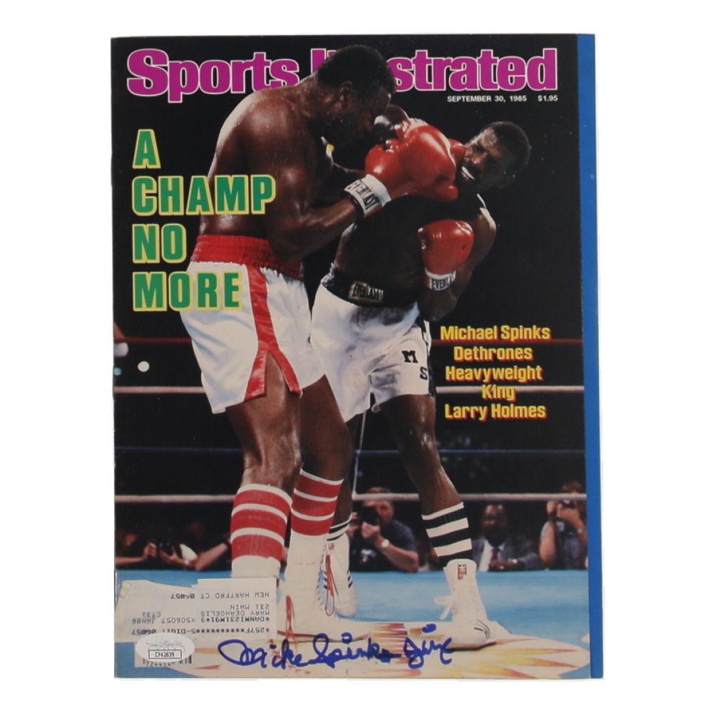 Mike Spinks Signed 1985 Sports Illustrated Magazine (JSA) at PristineAuction.com