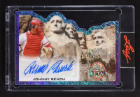 Johnny Bench 2026 Leaf Metal Mount Rushmore Autograph Shimmer Blue #JB1 #3/3 at PristineAuction.com
