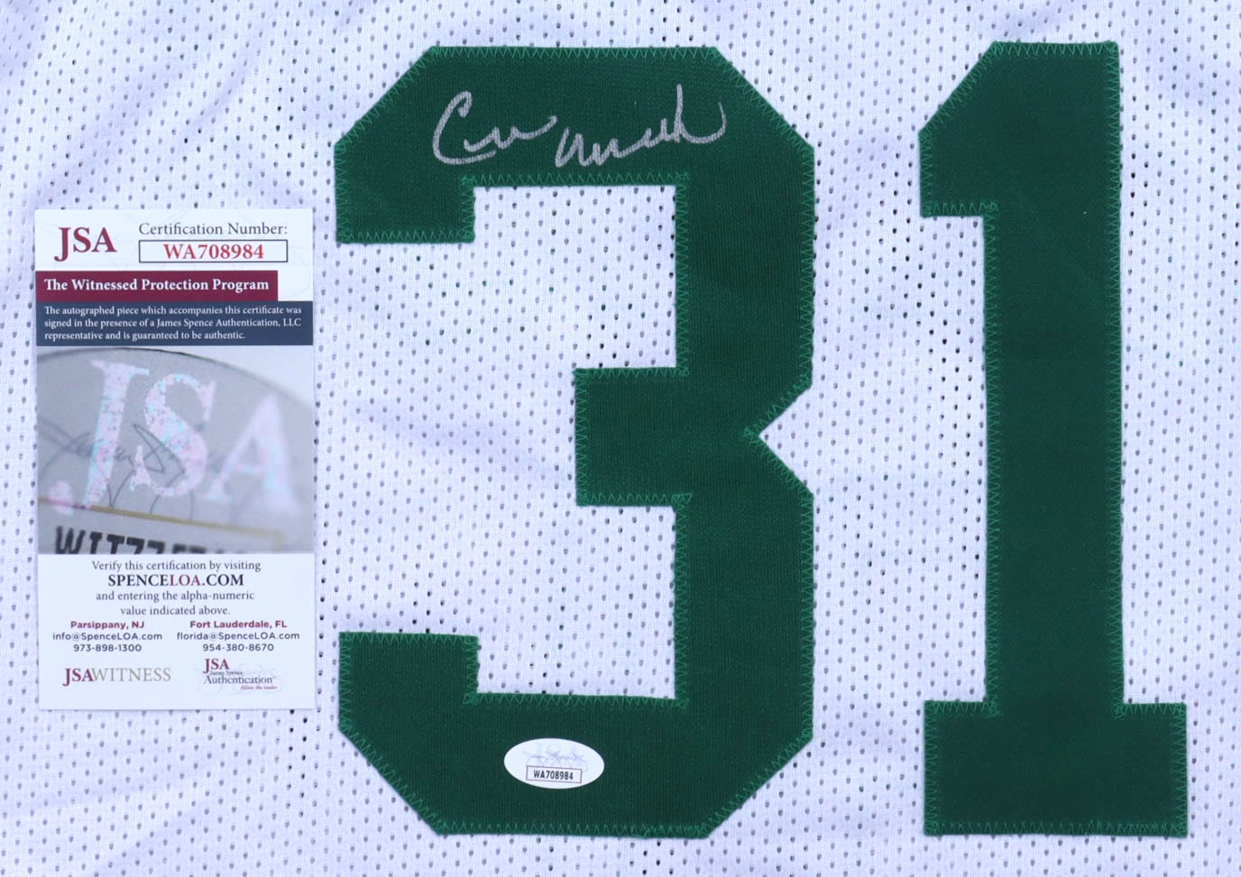 Cedric Maxwell Signed Jersey (JSA) at PristineAuction.com Cedric Maxwell Signed Jersey (JSA) at PristineAuction.com