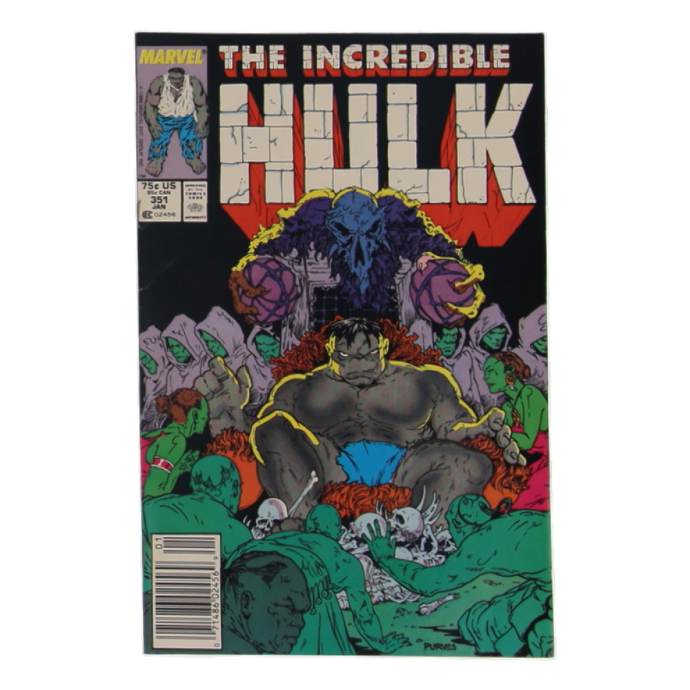 1989 "The Incredible Hulk" Issue #351 Marvel Comic Book at PristineAuction.com