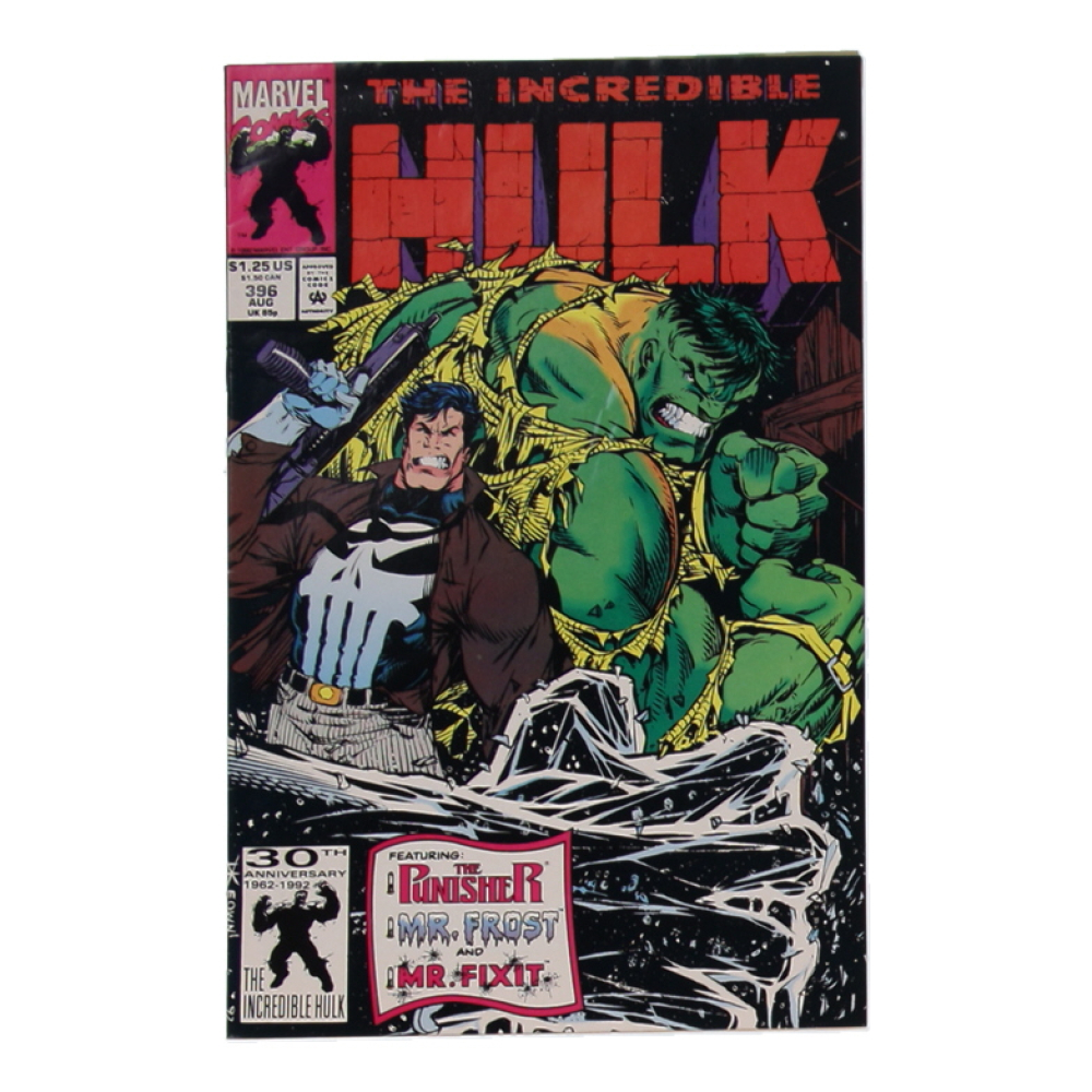 1992 "The Incredible Hulk" Issue #396 Marvel Comic Book at PristineAuction.com