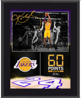 Kobe Bryant Lakers "60 Point Finale" Sublimated Plaque at PristineAuction.com