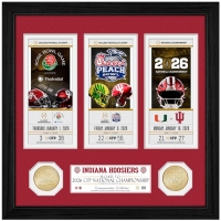 Indiana Hoosiers "Road to The Championship" Custom Framed Photo Display with Bronze Coin at PristineAuction.com