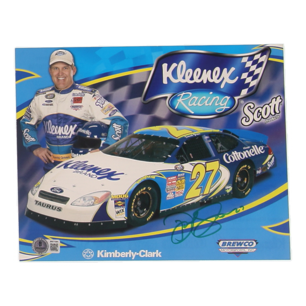 David Green Signed NASCAR 8x10 Hero Card (Beckett) at PristineAuction.com