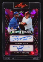 Sammy Sosa / Mark McGwire 2026 Leaf Sports Heroes Dual Autograph Pink Crystal #H2-29 #1/1 at PristineAuction.com