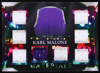 Karl Malone 2025 Leaf in the Game Used Rare Materials Game-Used Octo Memorabilia Rainbow Holo #RM-10 #4/5 at PristineAuction.com