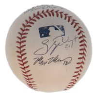 Stephen Vogt & Max Muncy Signed OML Baseball (JSA) at PristineAuction.com