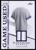 Aaron Judge 2025 Leaf in the Game Used Game-Used Memorabilia Blue Holo #GM1 #47/50 at PristineAuction.com