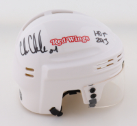 Chris Chelios Signed Red Wings Mini Helmet Inscribed "HOF 2013" (JSA) at PristineAuction.com