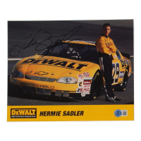 Hermie Sadler Signed NASCAR 8x10 Hero Card (Beckett) at PristineAuction.com