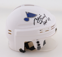 Brett Hull Signed Blues Mini Helmet (JSA) at PristineAuction.com