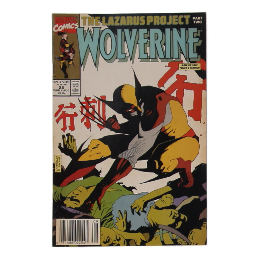 1990 "Wolverine" Issue #28 Marvel Comic Book at PristineAuction.com