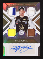 Kyle Busch 2023 Panini Chronicles Cornerstones Materials Signatures Red #5 #16/49 at PristineAuction.com