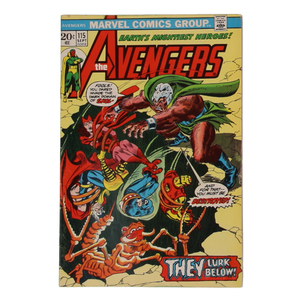 1973 "The Avengers" Issue #115 Marvel Comic Book at PristineAuction.com