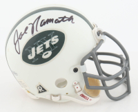 Joe Namath Signed Jets Mini Helmet (Beckett) at PristineAuction.com
