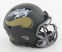 Adrian Peterson Signed Vikings Salute to Service Alternate Speed Mini Helmet (JSA) at PristineAuction.com