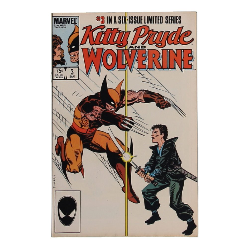 1985 "Kitty Pryde and Wolverine" Issue #3 Marvel Comic Book at PristineAuction.com