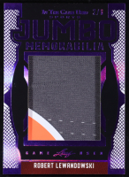 Robert Lewandowski 2025 Leaf In The Game Used Jumbo Memorabilia Purple Holo #JM-43 #2/6 at PristineAuction.com