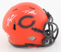 Kyle Monangai & D'Andre Swift Signed Bears Rave Alternate Speed Mini Helmet (JSA) at PristineAuction.com
