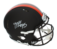 Myles Garrett Signed Browns Full-Size Authentic On-Field Alternate Speed Helmet (Beckett) at PristineAuction.com