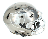 Brock Bowers Signed Raiders Full-Size Authentic On-Field Custom Chrome Inlay Speedflex Helmet (Beckett) at PristineAuction.com