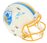 Antonio Gates Signed Chargers Full-Size Authentic On-Field Retro Alternate Speed Helmet (Beckett) at PristineAuction.com