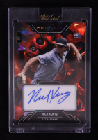 Nick Kurtz 2024 Wild Card Metallix Autograph Fractal Red Crystal #WMFANK #1/1 RC at PristineAuction.com