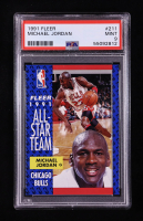 Michael Jordan 1991-92 Fleer #211 AS (PSA 9) at PristineAuction.com
