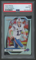 Josh Allen 2024 Panini Prizm Prizms Silver #28 (PSA 10) at PristineAuction.com