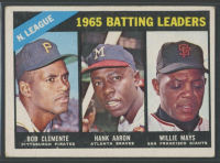 Roberto Clemente / Hank Aaron / Willie Mays 1966 Topps / 1965 NL Batting Leaders #215 at PristineAuction.com