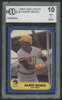 Barry Bonds 1986 Fleer Update #U14 XRC (BCCG 10) at PristineAuction.com