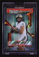 Diego Pavia 2026 Wild Card Fantasy Football Atompunk Edition Red Camo #FAPRD3-DP RC #1/2 at PristineAuction.com