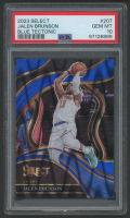 Jalen Brunson 2023 Select Blue Tectonic #207 #73/99 (PSA 10) at PristineAuction.com