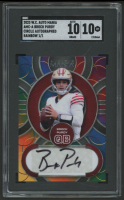 Brock Purdy 2023 Wild Card Auto Mania Circle Autographed Rainbow #AMCA #1/1 (SGC 10 | Auto 10) at PristineAuction.com