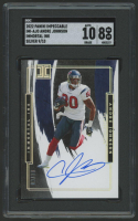 Andre Johnson 2022 Impeccable Immortal Ink Silver #IMIAJO #9/10 (SGC 8 | Auto 10) at PristineAuction.com