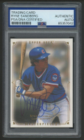 Ryne Sandberg Signed 2008 Upper Deck Masterpieces #19 (PSA) at PristineAuction.com