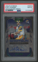 Kurt Warner 2022 Playbook Shotgun Signature Green #SSKW #2/5 (PSA 8) at PristineAuction.com