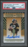 Terry Bradshaw 2025 National Treasures Update / 2022 Clearly Donruss Passing the Torch Autographs #PTTB #4/49 (PSA 9) at PristineAuction.com