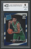 Jayson Tatum 2017-18 Donruss Optic RR #198 RC (BCCG 9) at PristineAuction.com