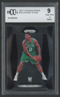 Jayson Tatum 2017-18 Panini Prizm #16 RC (BCCG 9) at PristineAuction.com