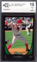 Mike Trout 2011 Bowman Draft #101 RC (BCCG 10) at PristineAuction.com
