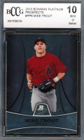 Mike Trout 2010 Bowman Platinum Prospects #PP5 RC (BCCG 10) at PristineAuction.com