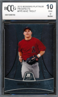 Mike Trout 2010 Bowman Platinum Prospects #PP5 RC (BCCG 10) at PristineAuction.com